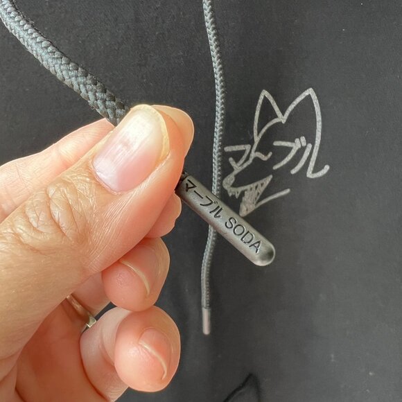 Marble Soda Wolf Black Hooded Sweatshirt – Size 3 P5 - Picture 7 of 12